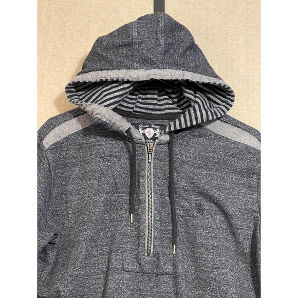 Lions Crest Hoodie Men's Small Gray Pockets - Picture 2 of 11